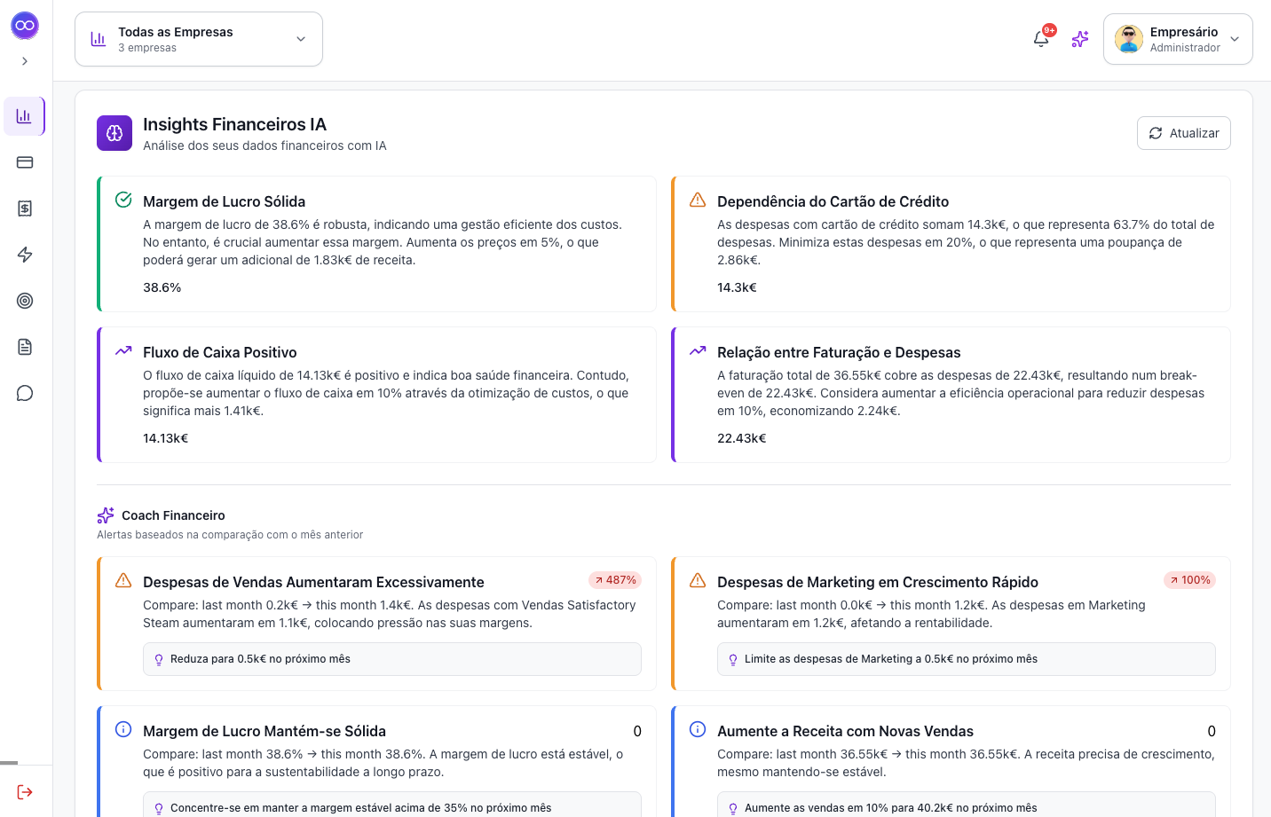 Insights Financeiros IA